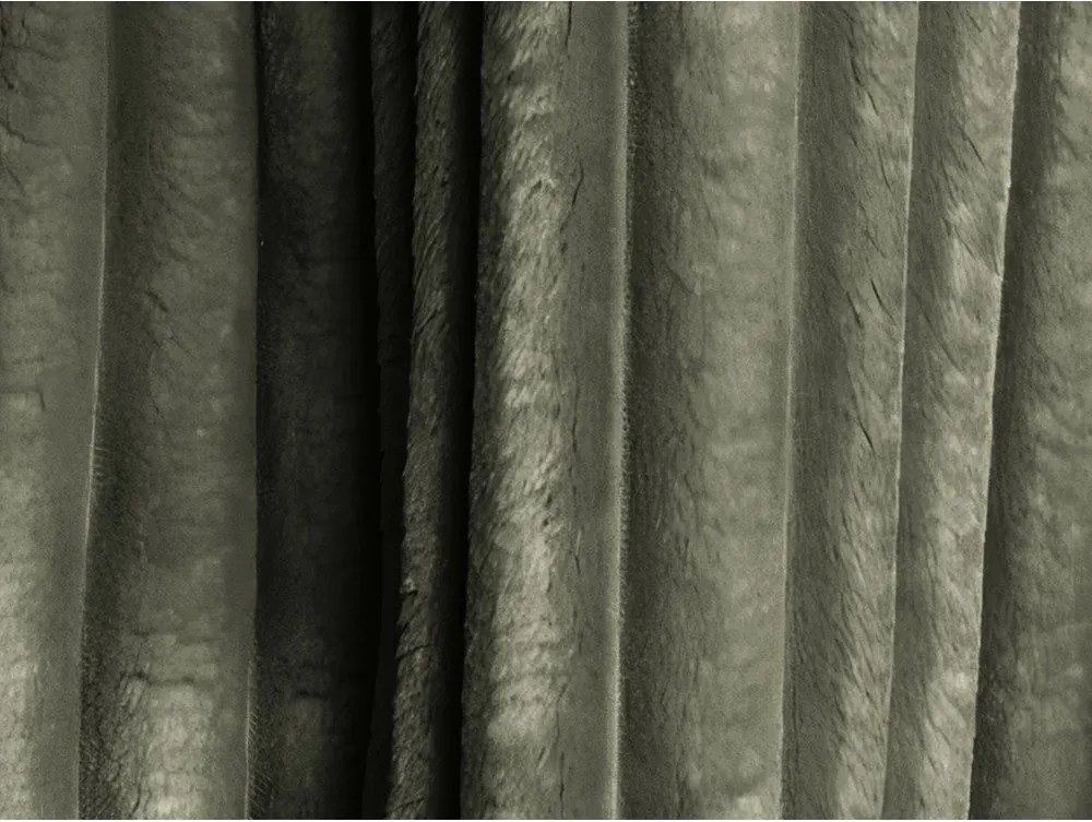 Zöld kordbársony kinyitható-tárolóhelyes sarokkanapé (bal oldali-heverő résszel) Kona – Makamii