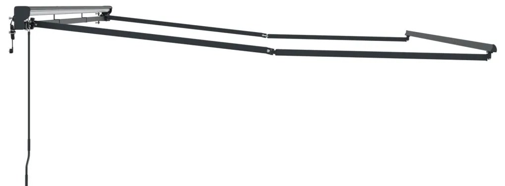 Napernyő keret Antracit 4 × 3 m Porszórt acél, alumínium