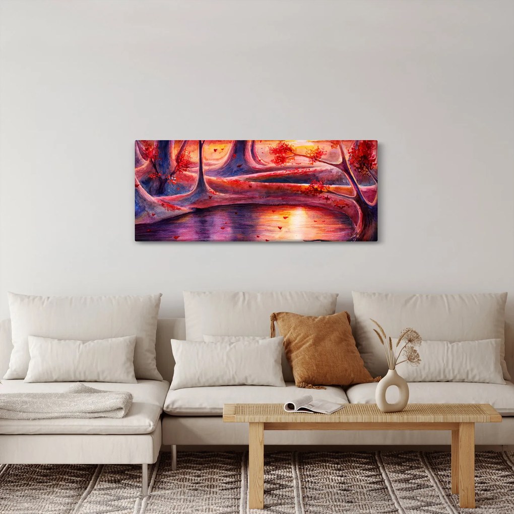 Egy varázslatos erdő képe (120x50 cm)