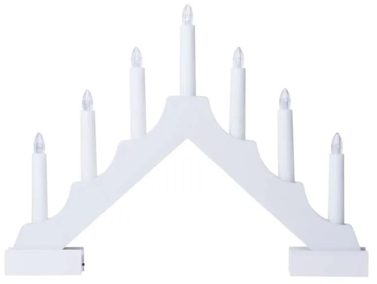 LED Karáconyi gyertyatartó 7xLED/2xAA fehér