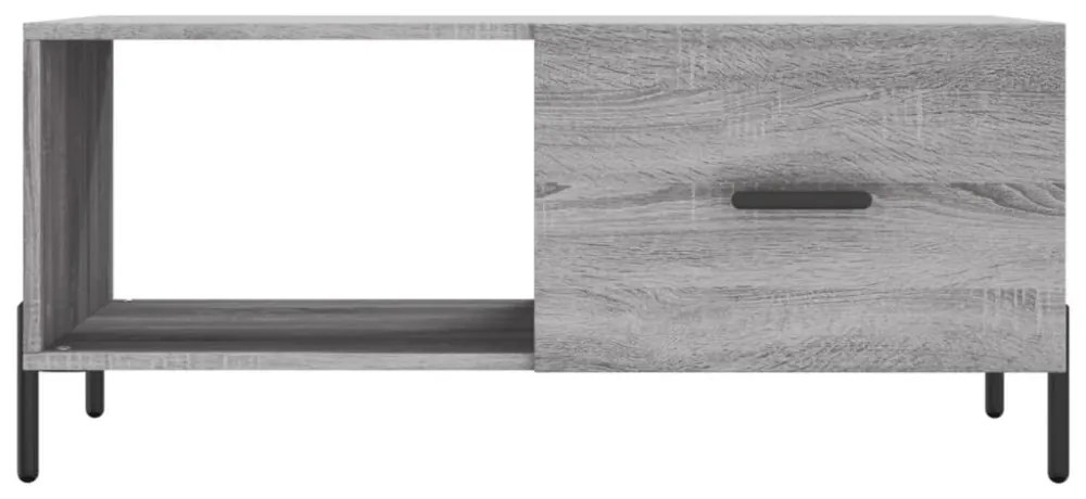 vidaXL szürke sonoma színű szerelt fa dohányzóasztal 90 x 50 x 40 cm