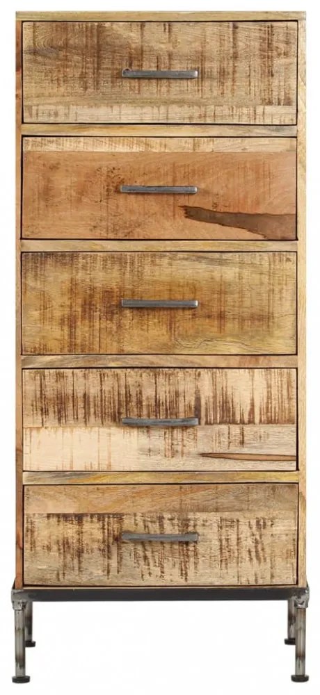 tömör mangófa fiókos szekrény 45 x 35 x 106 cm