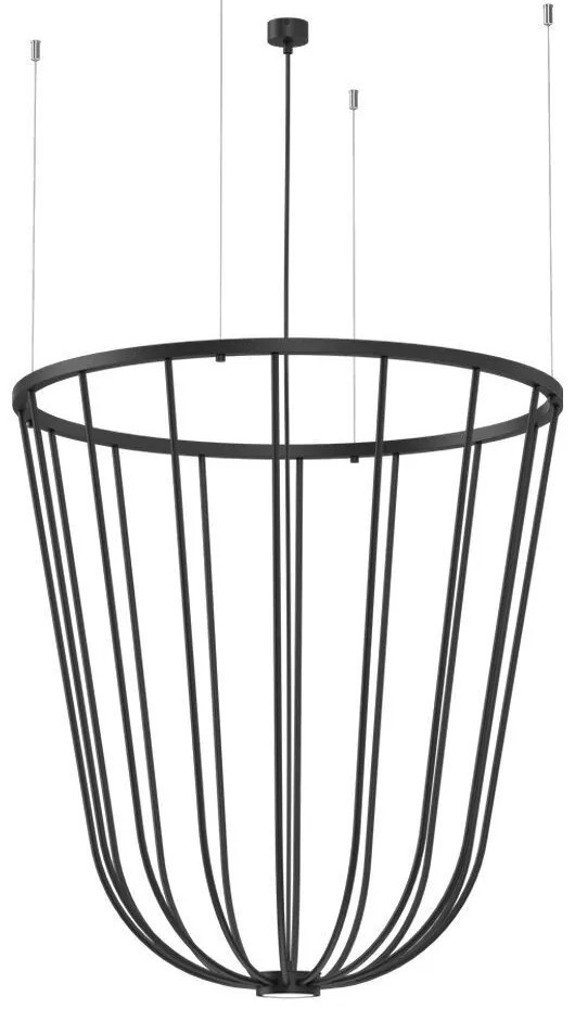 ANTIGO 5143 MOON Modern Led Függesztett Lámpa Fekete GX53 IP20