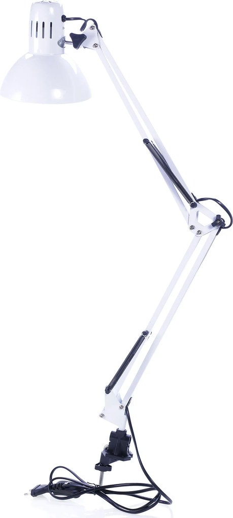 Asztali lámpa fehér rajzlámpa tartóval