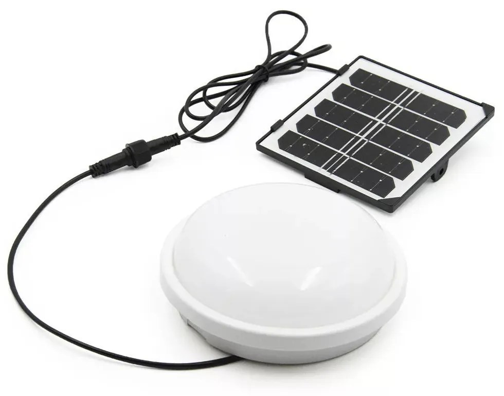 Napelemes Mennyezeti Lámpa Különálló Napelem Panellel - kerek, 50W Legolcsóbb Napelemes Solar Mennyezeti Lámpa