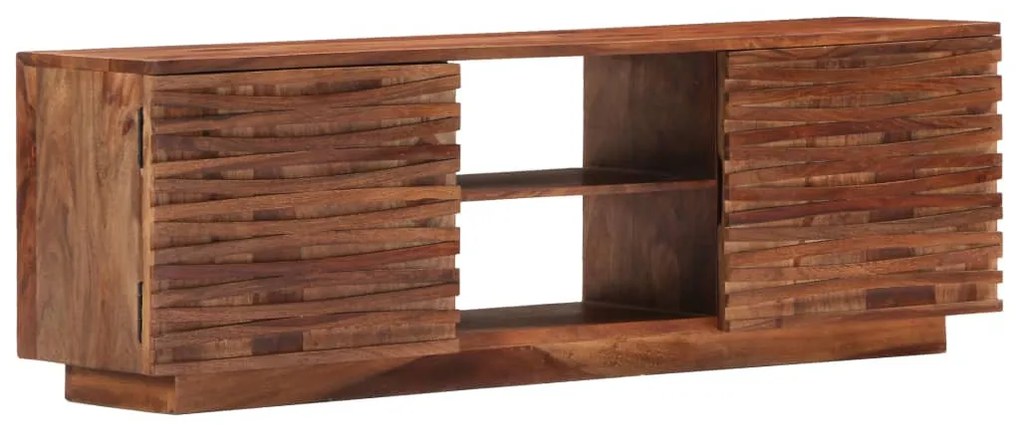 tömör akácfából TV-szekrény 120 x 30 x 40 cm