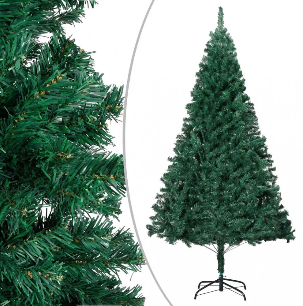 Zöld pvc műkarácsonyfa vastag ágakkal 180 cm