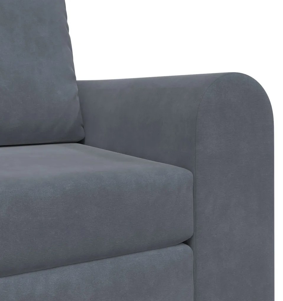 Földi Sofa Bed 2 az 1-ben Sötétszürke 98x71x83 cm Bútor