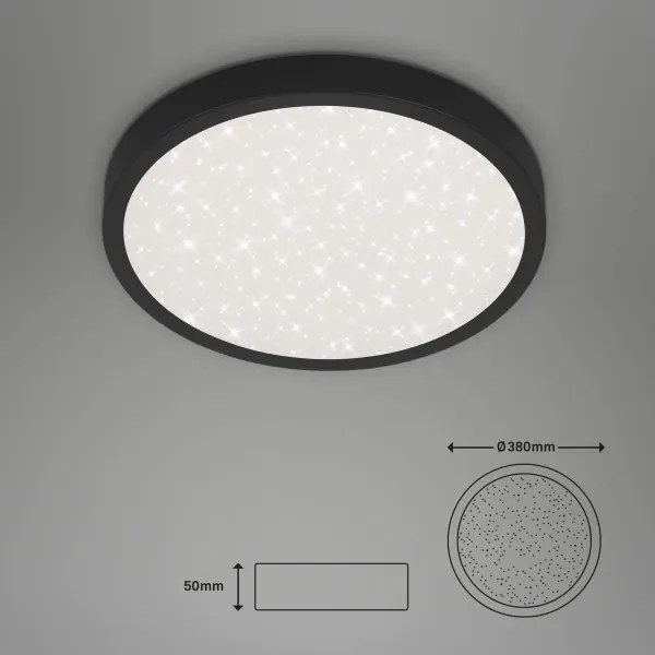 Briloner 3071-015 - LED Mennyezeti lámpa RUNA LED/24W/230V fekete