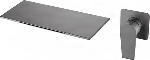 Fali mosdócsaptelep ELITE EDITION BSW1722 LED-világítással, vízeséses kifolyóval, többféle színváltozatban — Gunmetal szürke