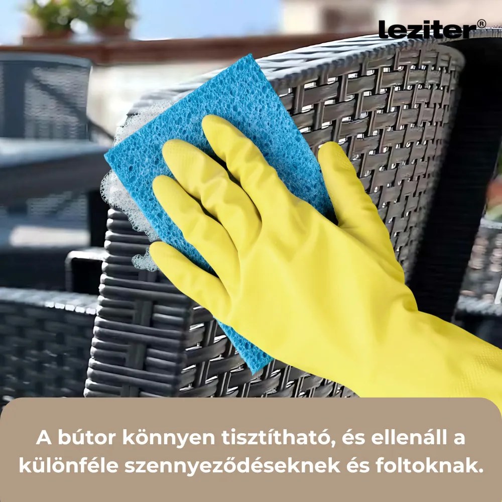 Lima 4 személyes kerti bútor garnitúra grafit