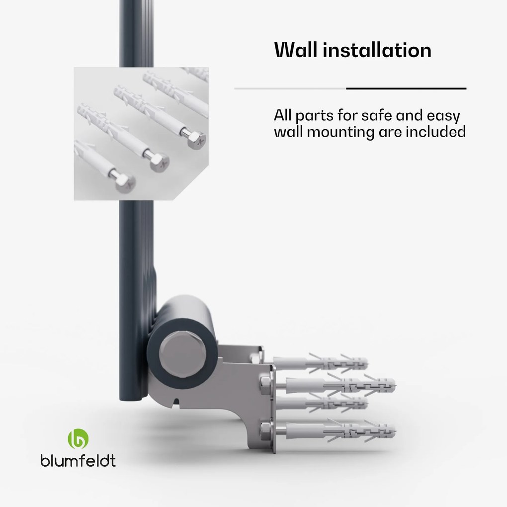 Blumfeldt Ontario, radiátor, 120 x 30, 1/2" csatlakozó, falra szerelhető, 733 W
