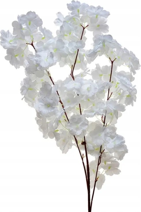 Fehér műnövény virágzó gyümölcság 95 cm