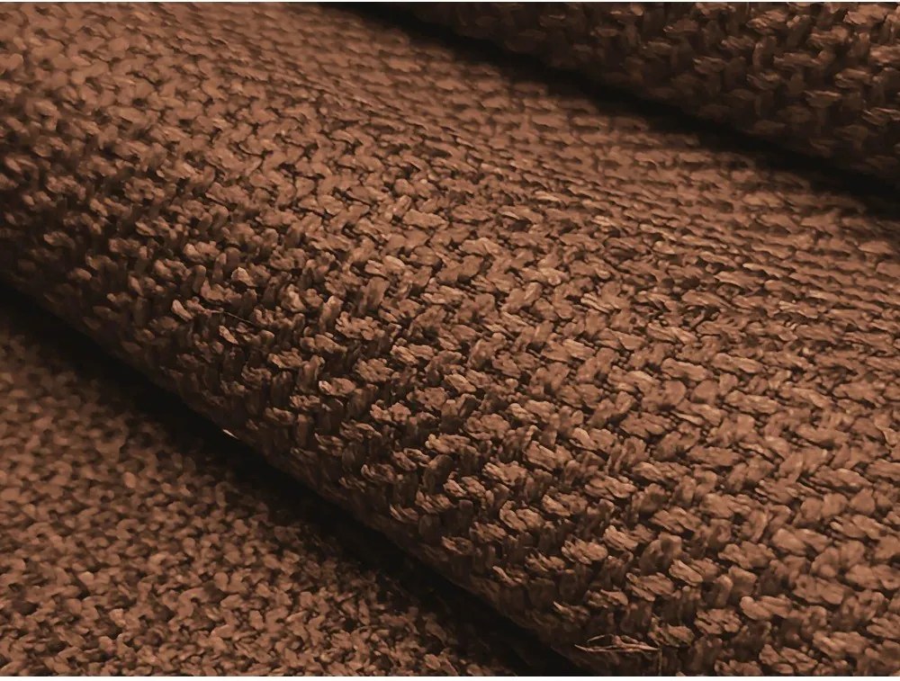 Terrakotta színű sarokkanapé (jobb oldali-heverő résszel) Keli – Makamii