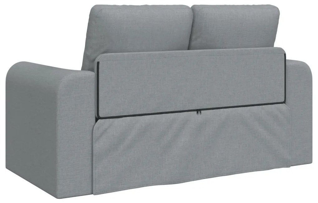 Floor Sofa Bed 2 az 1-ben Világosszürke 148x71x83 cm Bútor