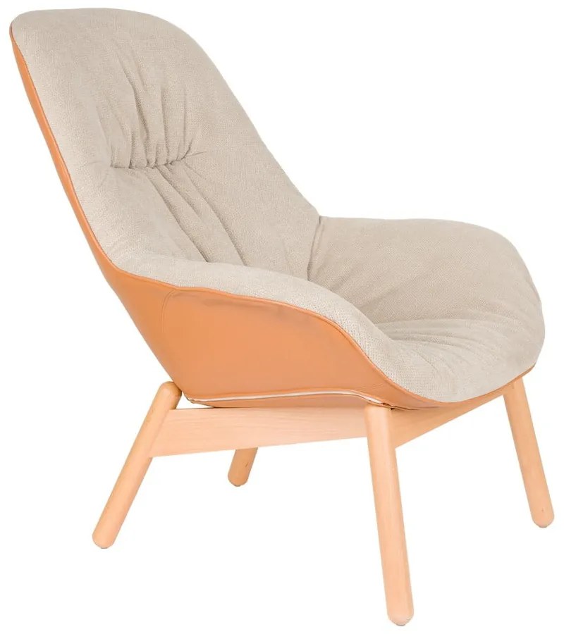 Bézs fotel Duke – White Label