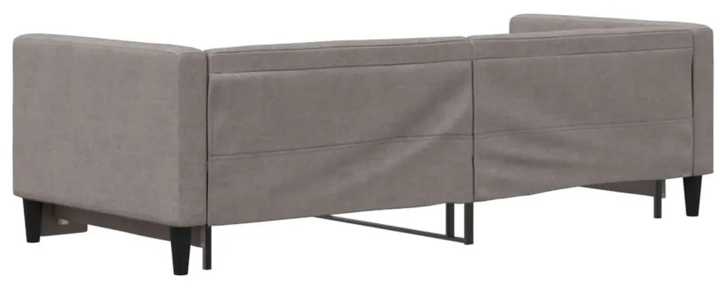 tópszínű kihúzható szövet heverő 80 x 200 cm