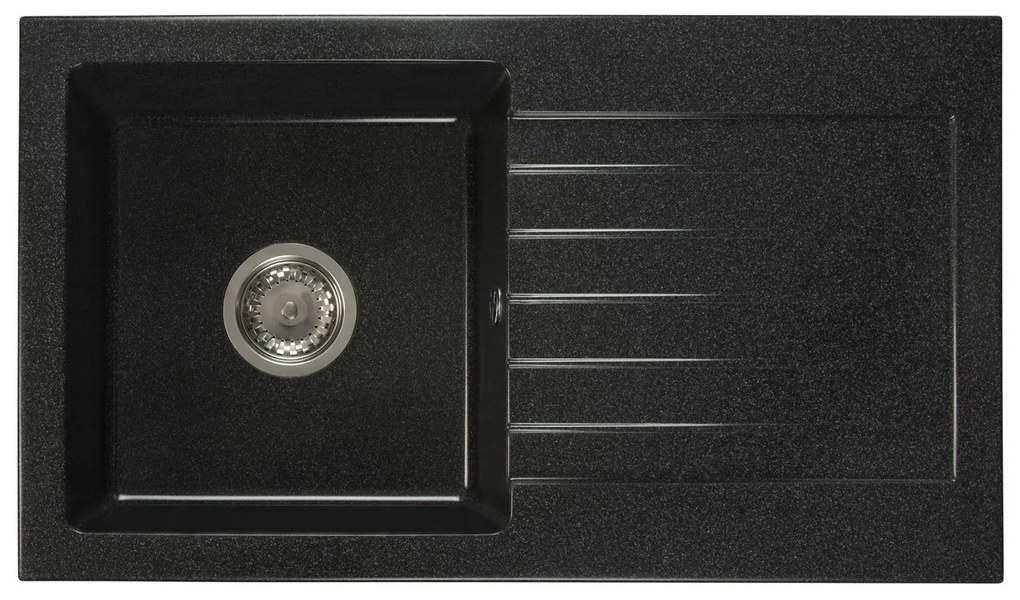 Mosogató Lemmion (fekete + stuktúra) (2 csaplyukkal) (J). Akció -22%. 1066270