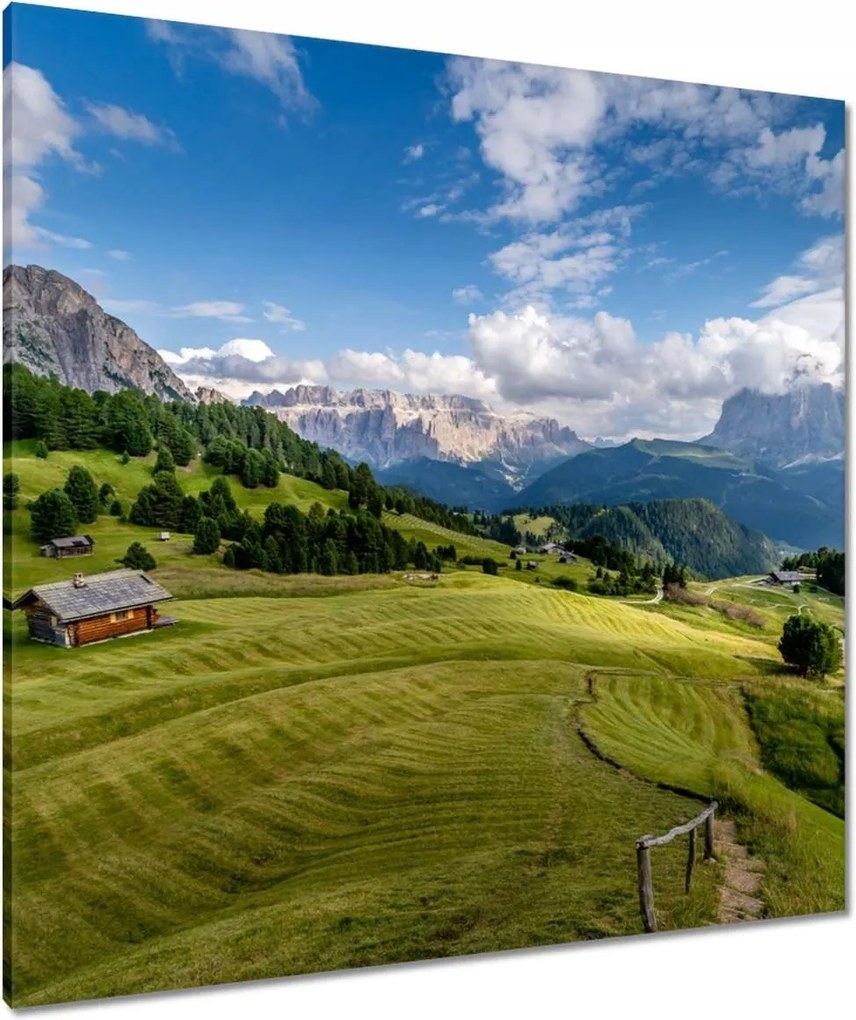 Vászonkép 90x90 Bárányok a hegyi réten