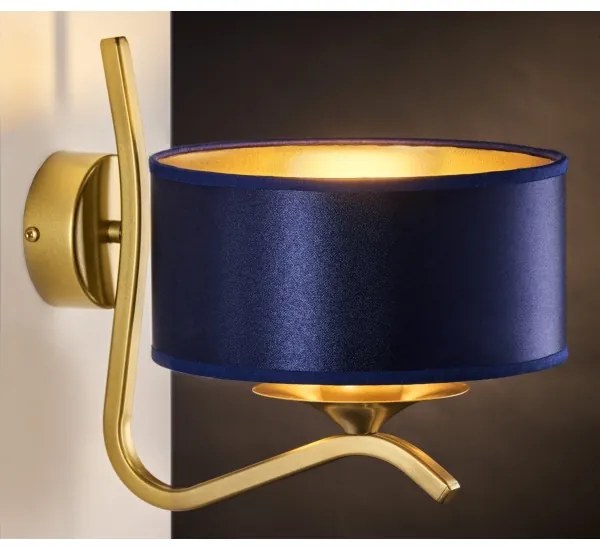 Jupiter 2115 - KASZMIR fali lámpa 1xE27/15W/230V kék/arany