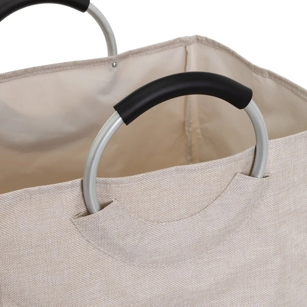 Szürke-bézs textil szennyeskosár szett 2 db-os – Casa Selección