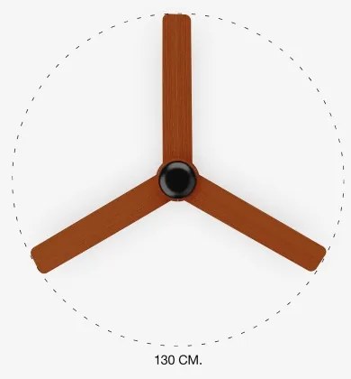 FARO 33817 - Mennyezeti ventilátor PUNT barna/fekete á. 130 cm + távirányítás