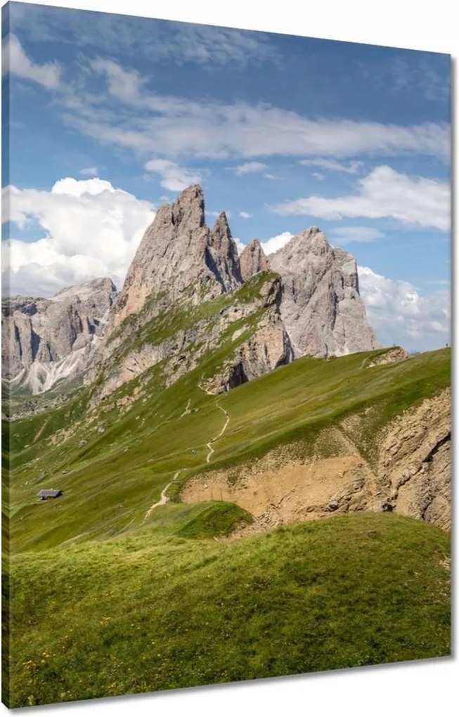 Vászonkép 60x80 Egy nap a hegyekben Hegyek Kilátás