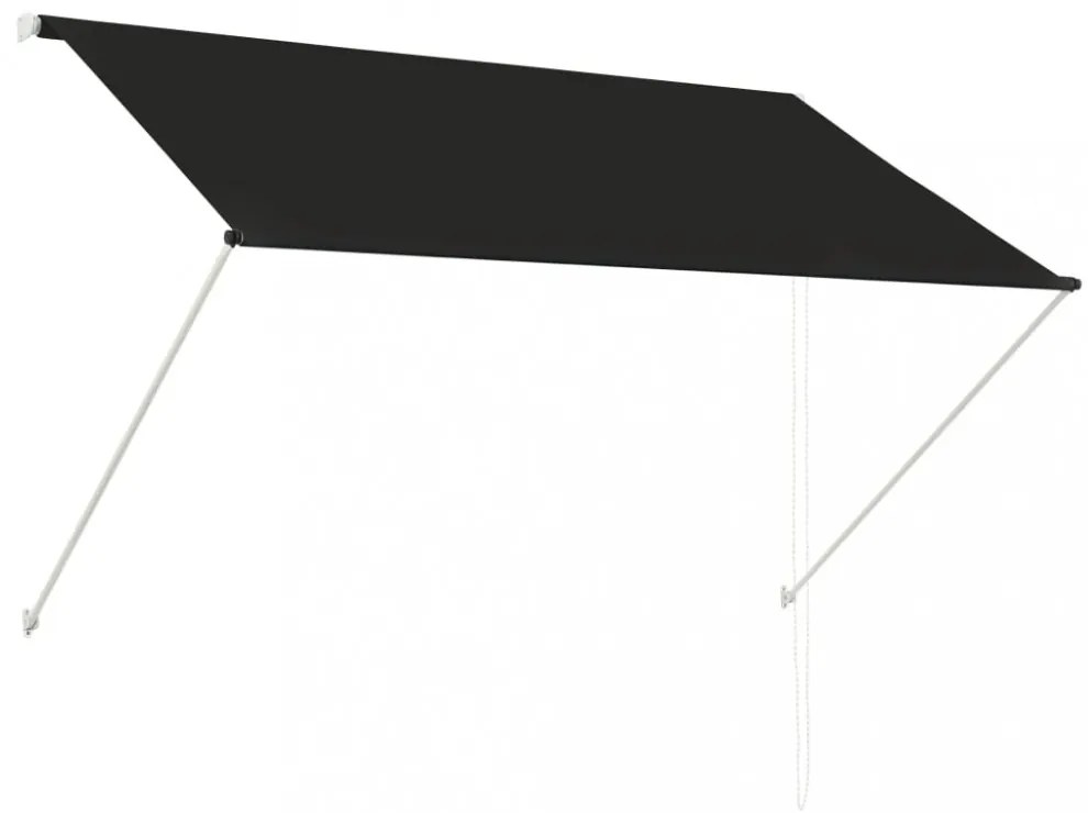 feltekerhető antracitszürke napellenző 200 x 150 cm