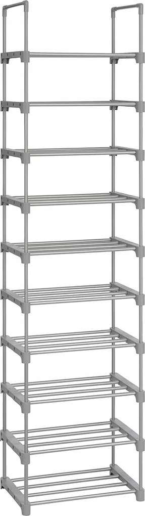 Moduláris cipősszekrény szürke 174cm Loft rendszerező