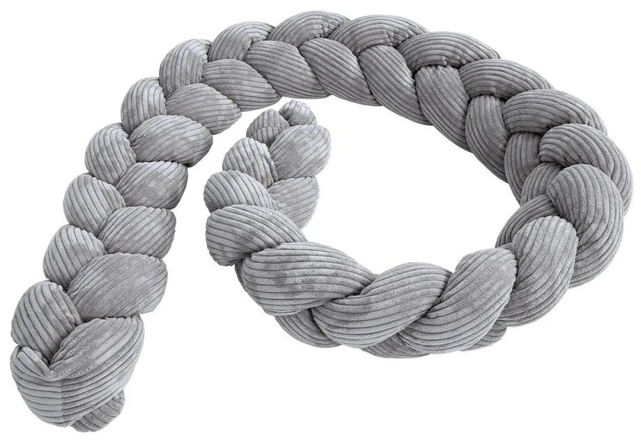 Szürke kordbársony rácsvédő 300 cm – Meowbaby