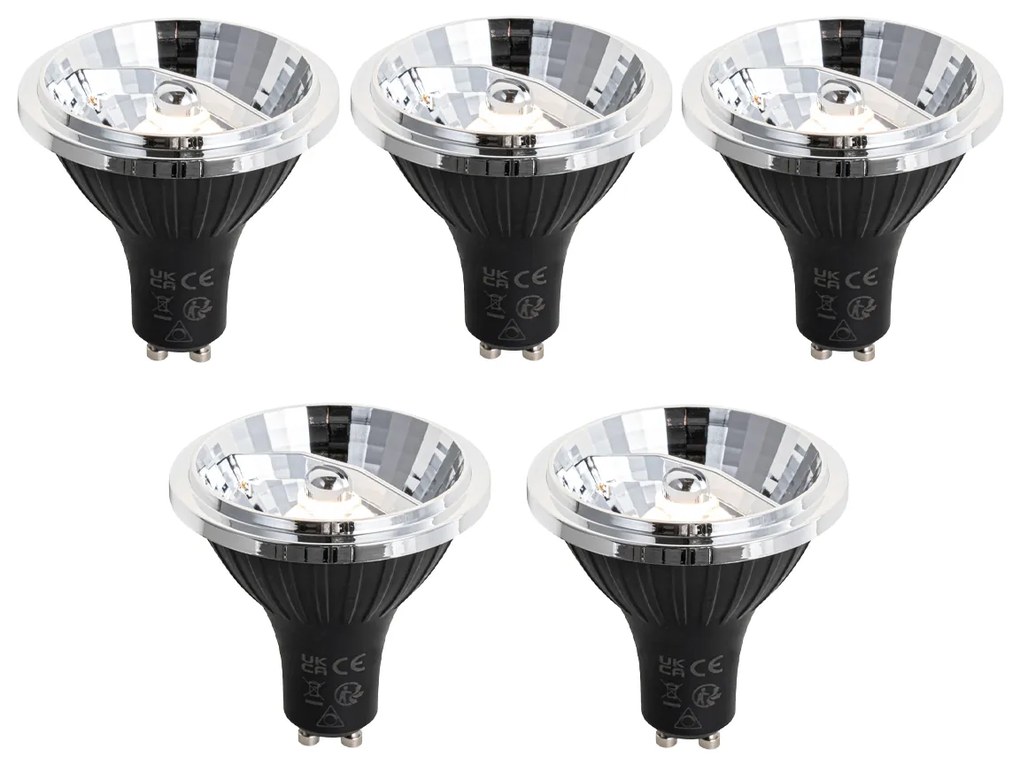 5 db GU10 3-staps dimbaar LED lamp 70mm 6.5W 600 lm 2700K