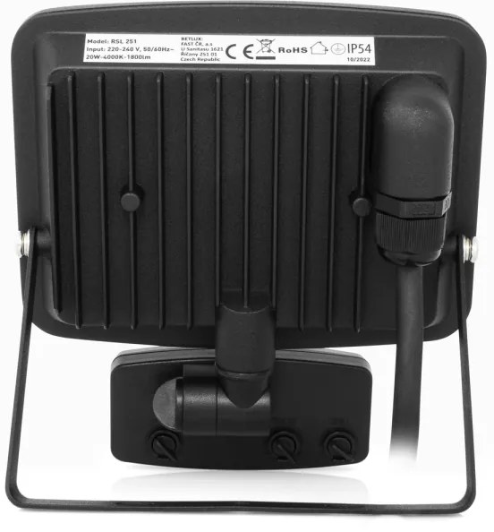 Retlux - LED keret nélküli reflektor szenzorral LED/20W/230V 4000K IP65