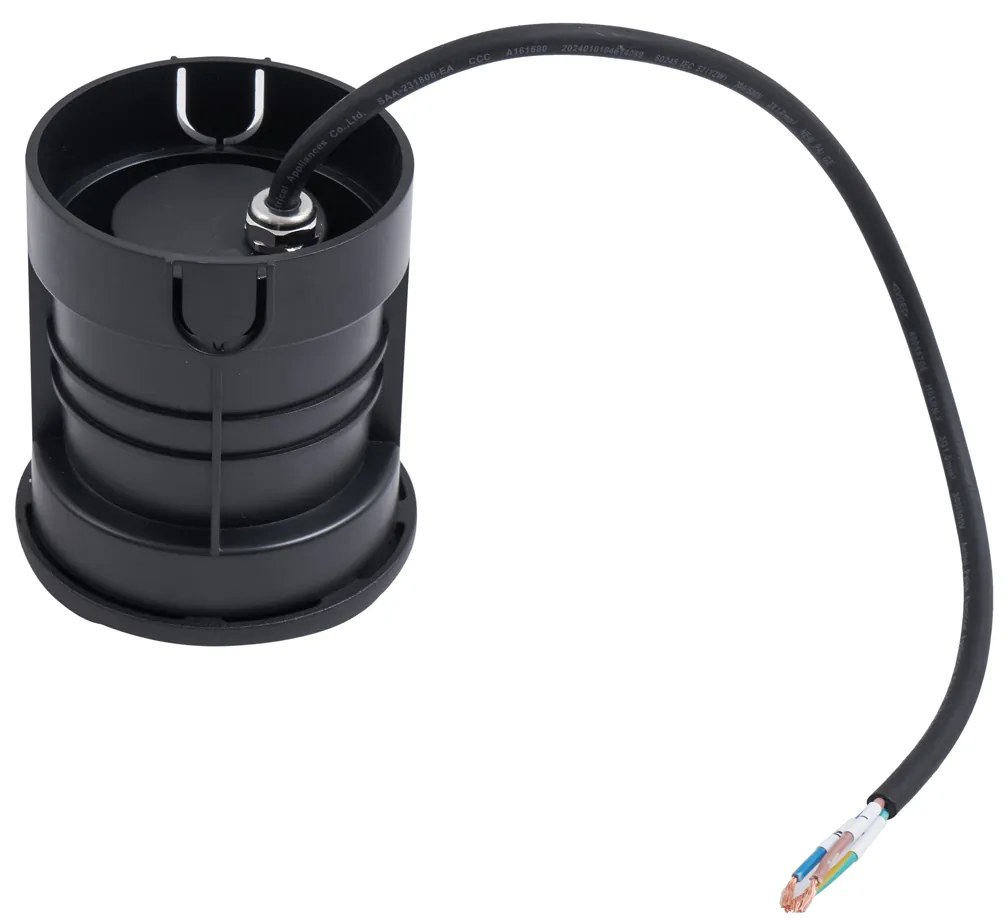 6 darabos modern fekete talajba süllyeszthető spotlámpa készlet GU10 50mm 2-fény effektus IP65 - Cellar