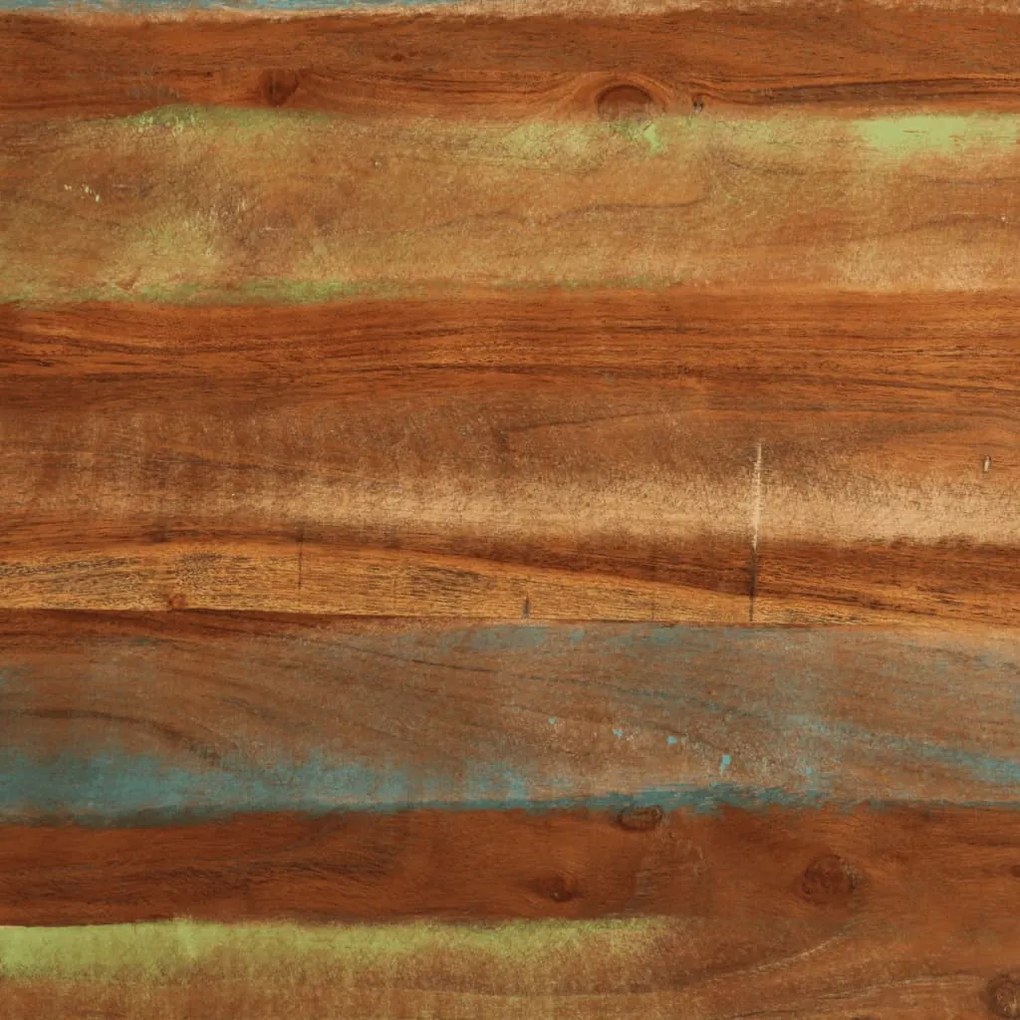 tömör újrahasznosított fa étkezőasztal 110x55x78 cm