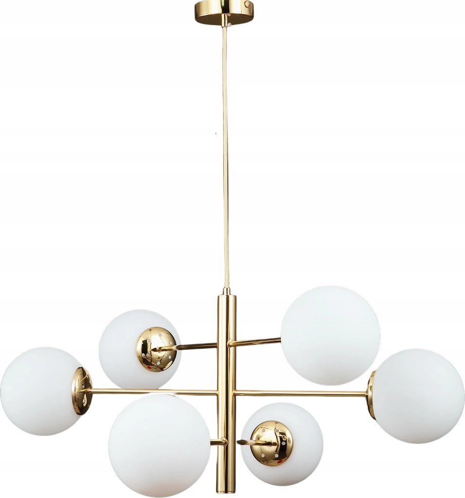 Függőlámpa Mennyezeti Csillár Gömbök arany Modern Led tej