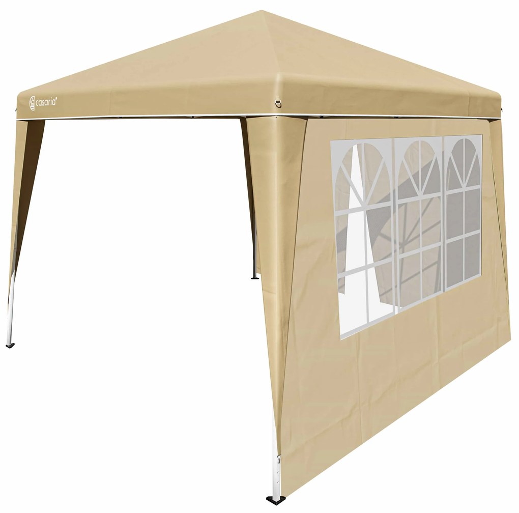 Deuba Kerti pavilon Capri 3x3 m - 2 oldalfal - bézs színű