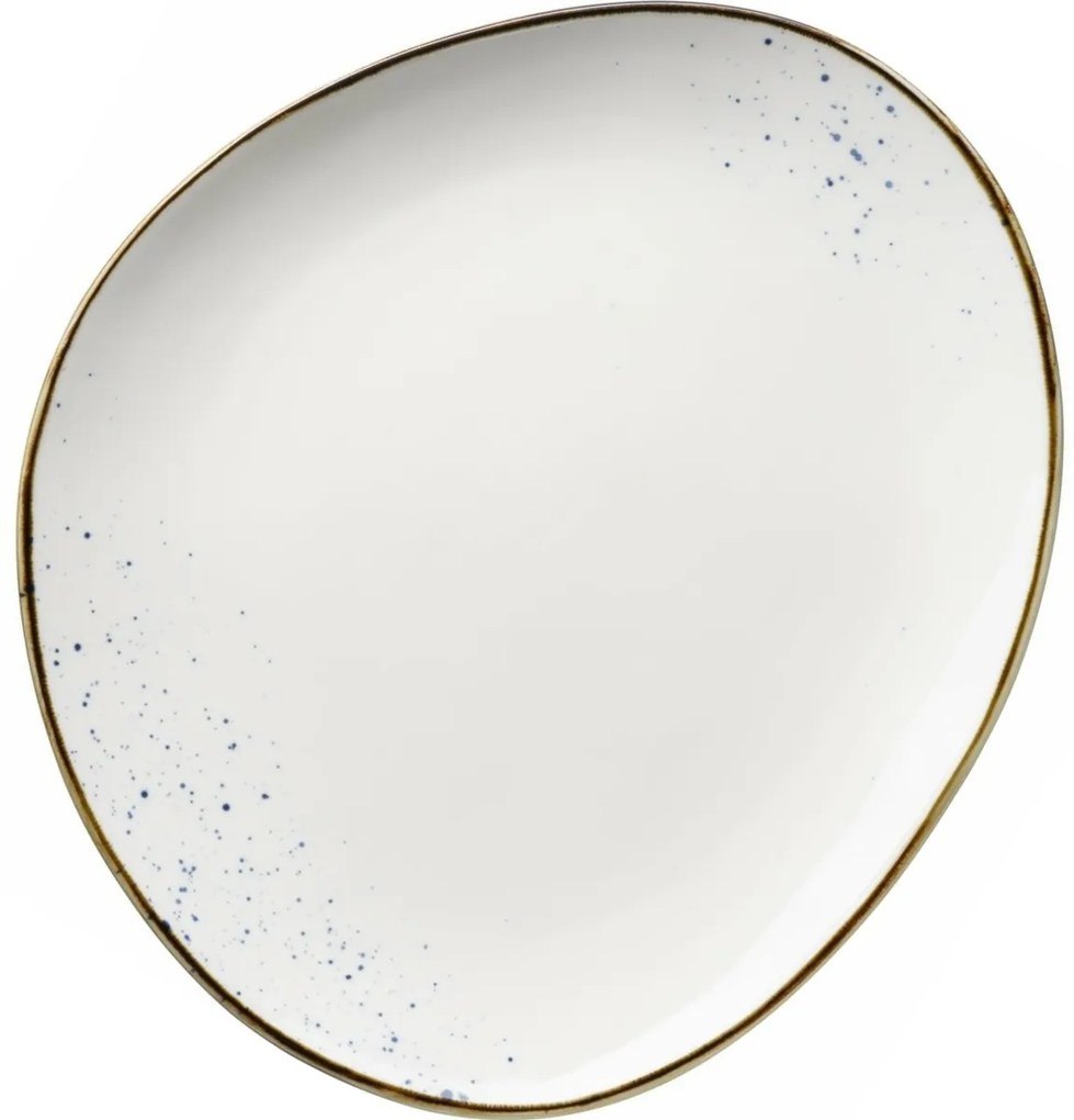 Mäser Ovális tál Pintar White kék pöttyös 29 x 26cm, L
