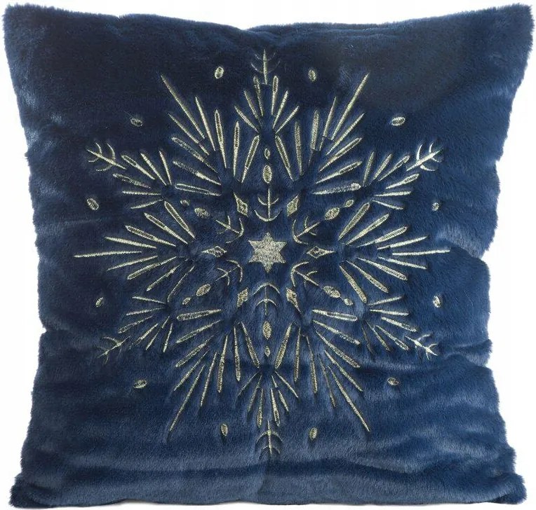 Karácsonyi párnahuzat 45x45 kék csillag karácsonyi párnahuzat