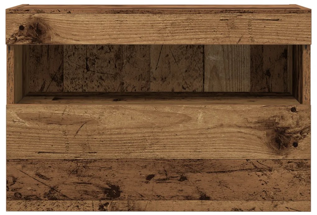 vidaXL TV Fali Szekrény 2 pcs Régi fa 60 x 30 x 40 cm Faanyag