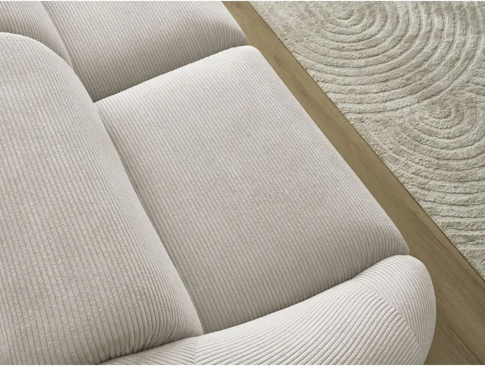 Bézs kordbársony kanapé 250 cm Tina – Bobochic Paris