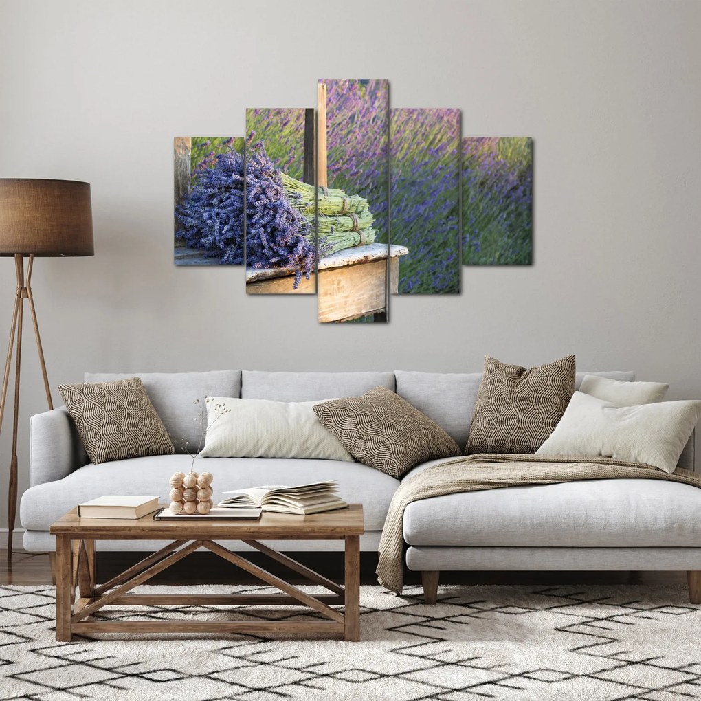 Kép - Levendula csokrok (150x105 cm)