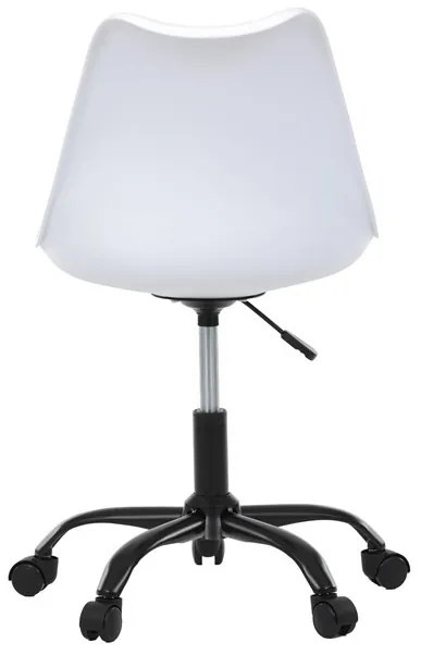 Fehér Műanyag Irodai Szék, Magasságállítással. KA-X7055 WT