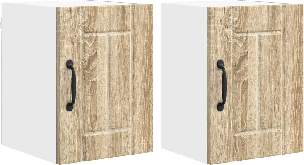 vidaXL Konyhaszekrény 2 pcs Sonoma tölgy 30 x 31 x 40 cm Faanyag