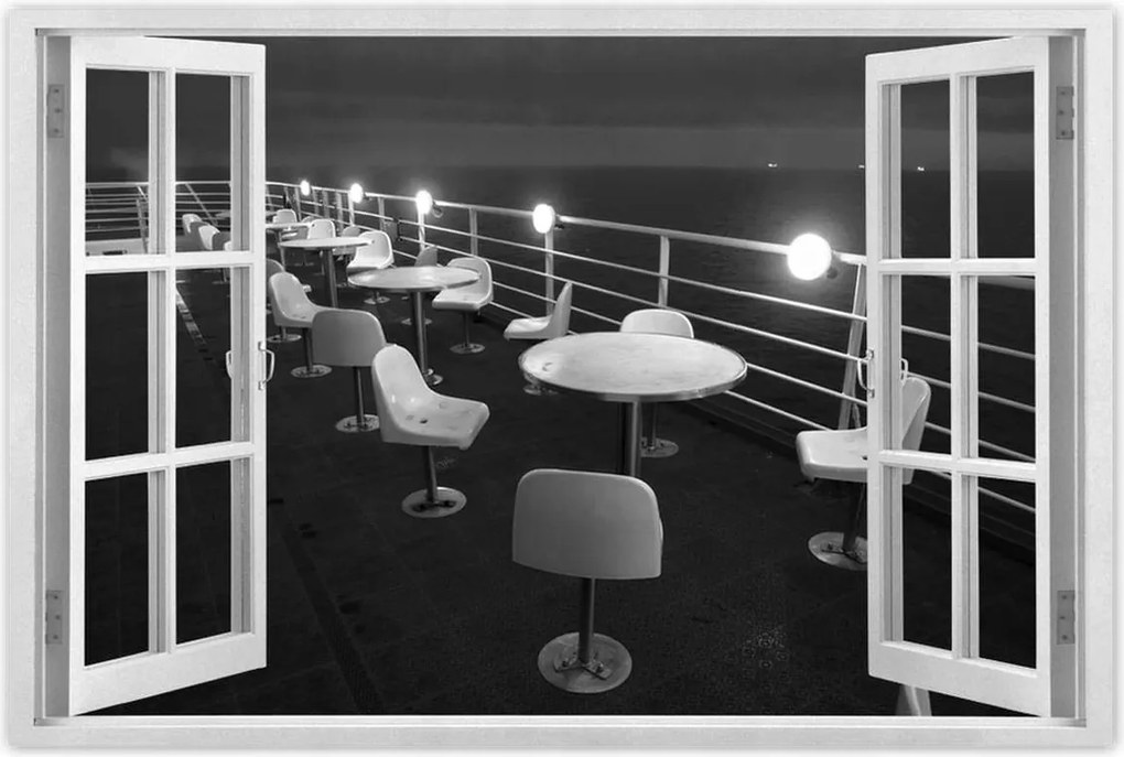 Poszterek 90x60 Kávézó a tengerparton