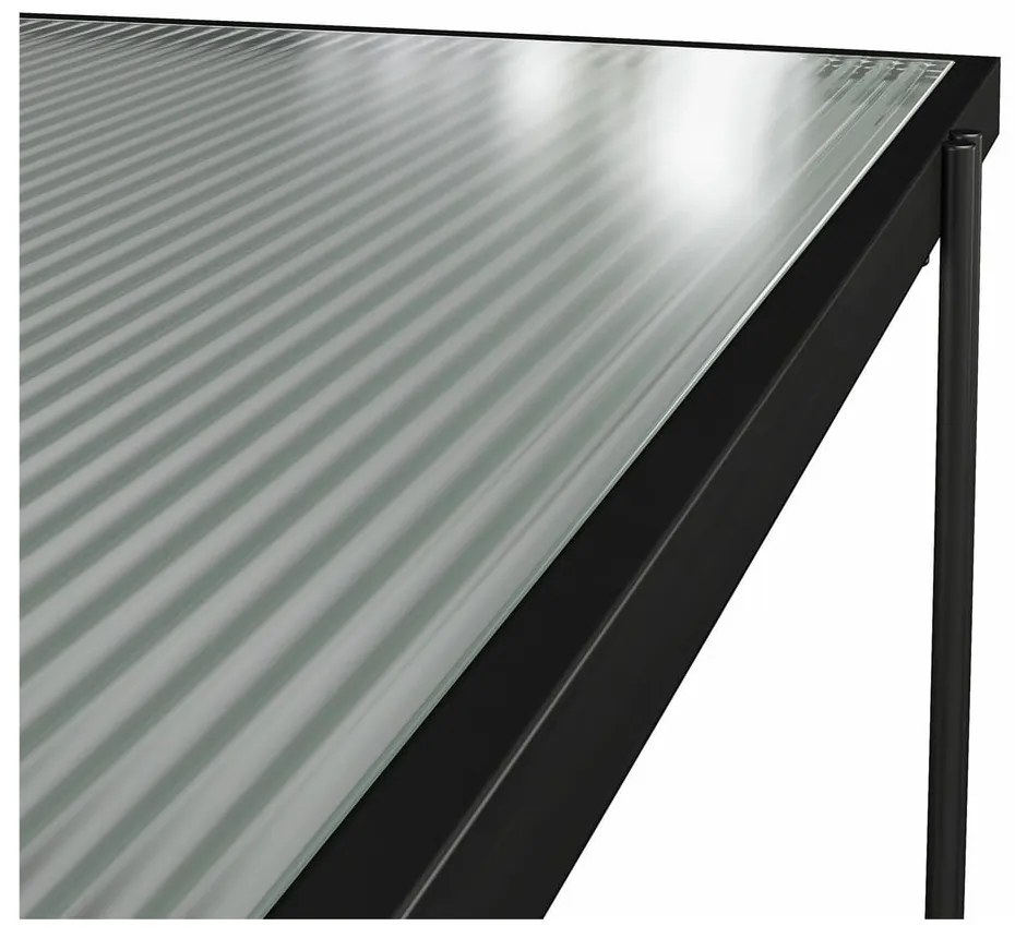 Fekete könyvespolc tölgyfa dekorral 79x117 cm Wainwright - Queer Eye