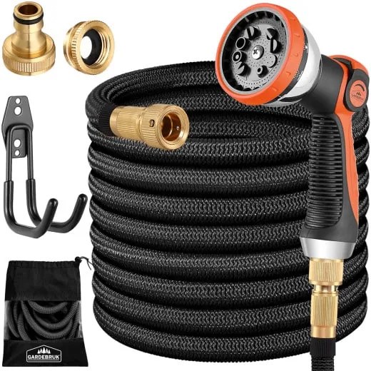Gardebruk® Kerti locsolótömlő 7,5 m - fekete