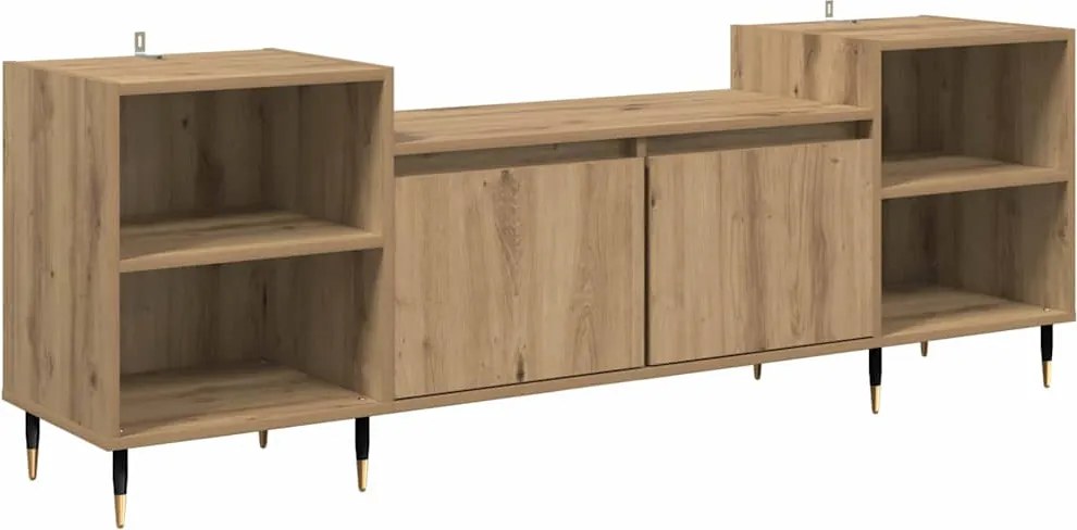 vidaXL TV szekrény Artisan tölgy 160 x 35 x 55 cm Faanyag