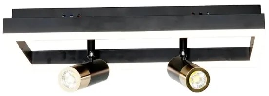 LED Dimmelhető mennyezeti lámpa LED/50W/230V 3000-6500K fekete + távirányítás