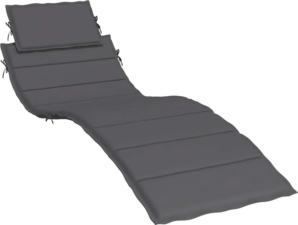 vidaXL antracitszürke oxford szövet napozóágy párna 186x58x4 cm