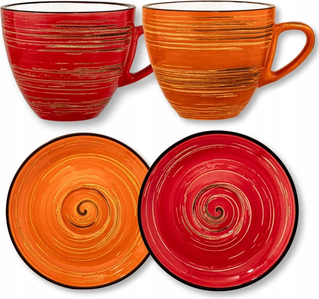 Kávéscsésze csészealjjal Prémium Porcelán 300 ml Wilmax 2 db